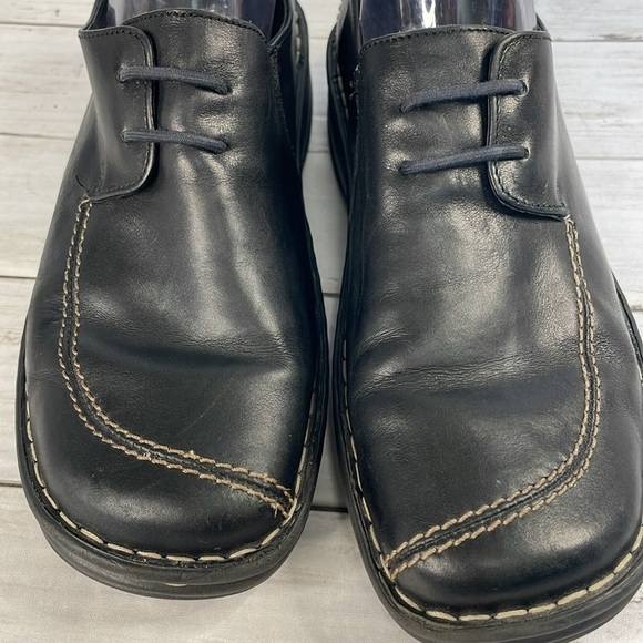 Josef Seibel Black Unisex Oxfords with Contrast Stitching main image 6